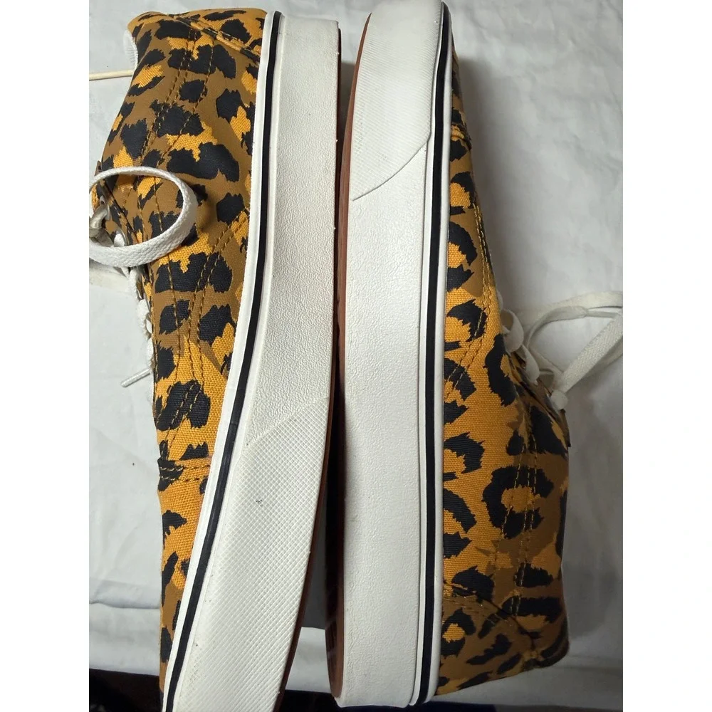 Vans ComfyCush Era Leopard Print Sneakers Mens 9.5 Womens 11 Low Top Shoes